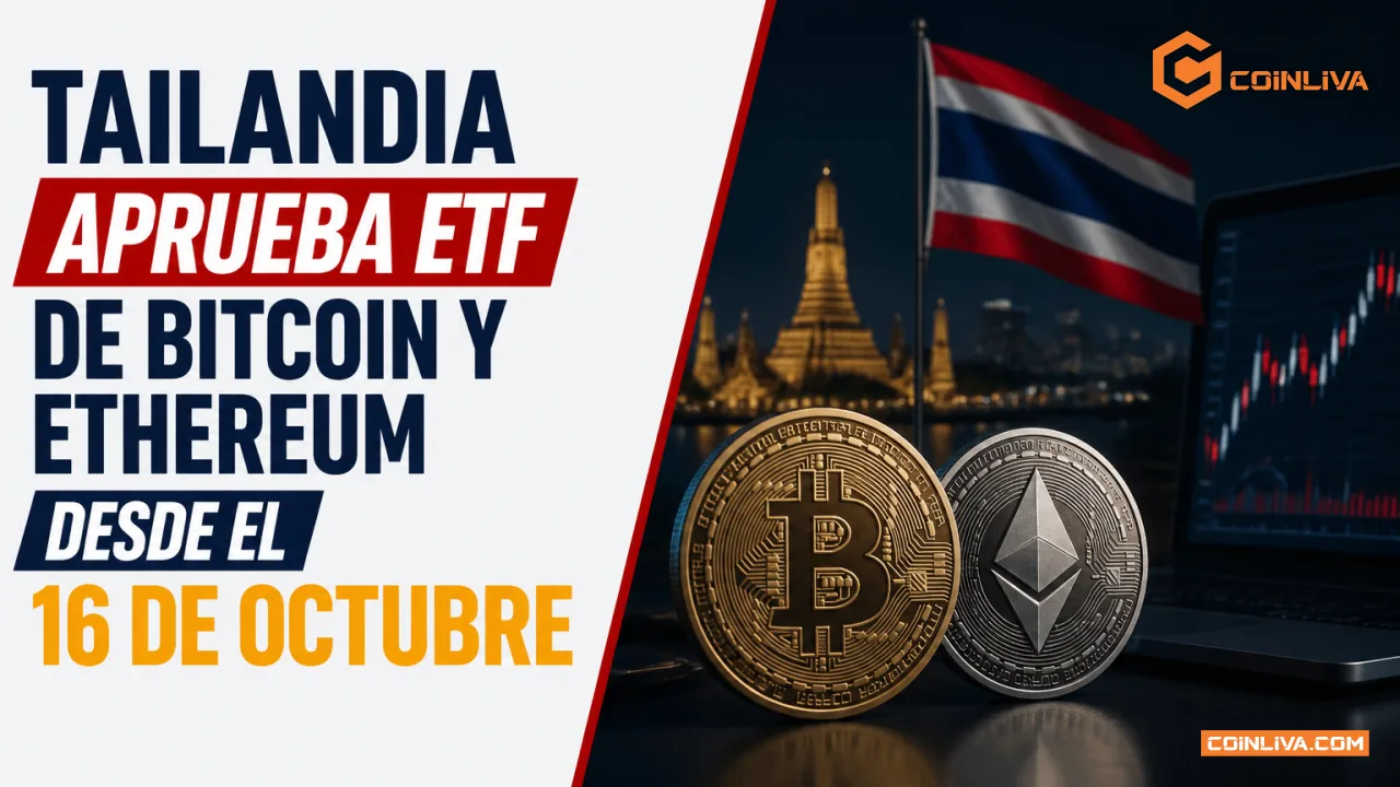 Tailandia aprueba ETF de Bitcoin y Ethereum desde el 16 de octubre