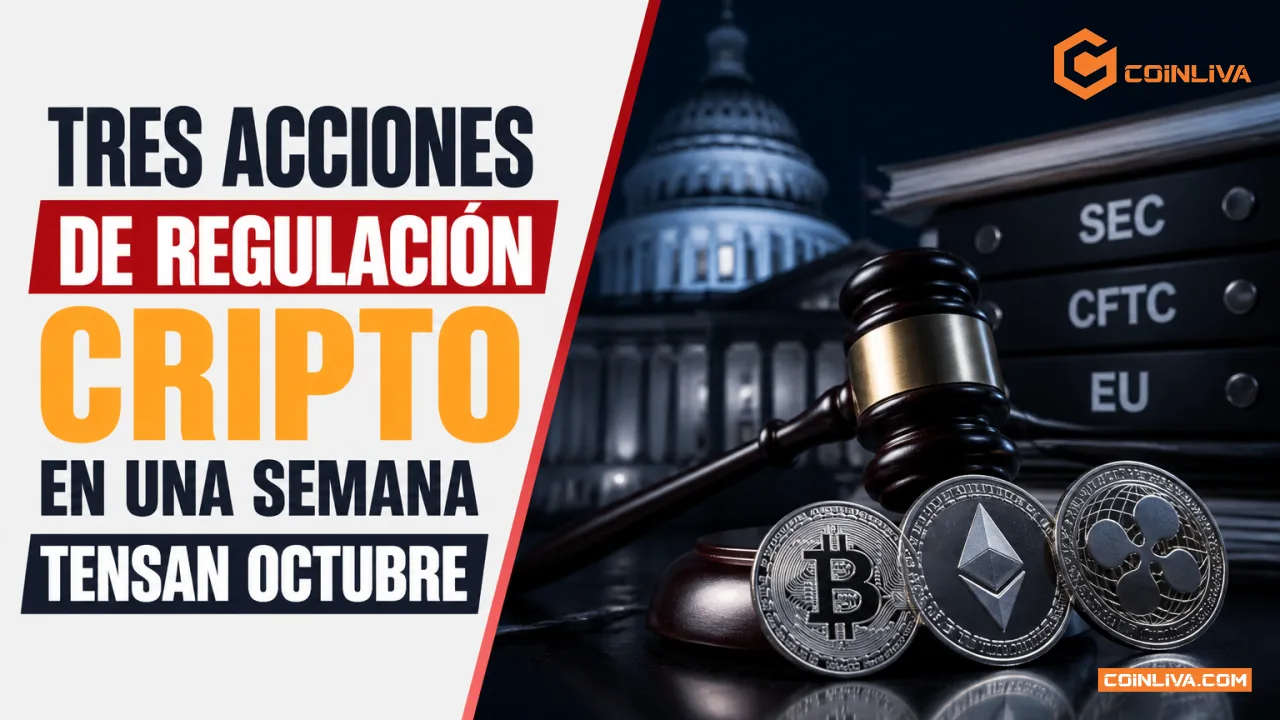 Tres acciones de regulación cripto en una semana tensan octubre