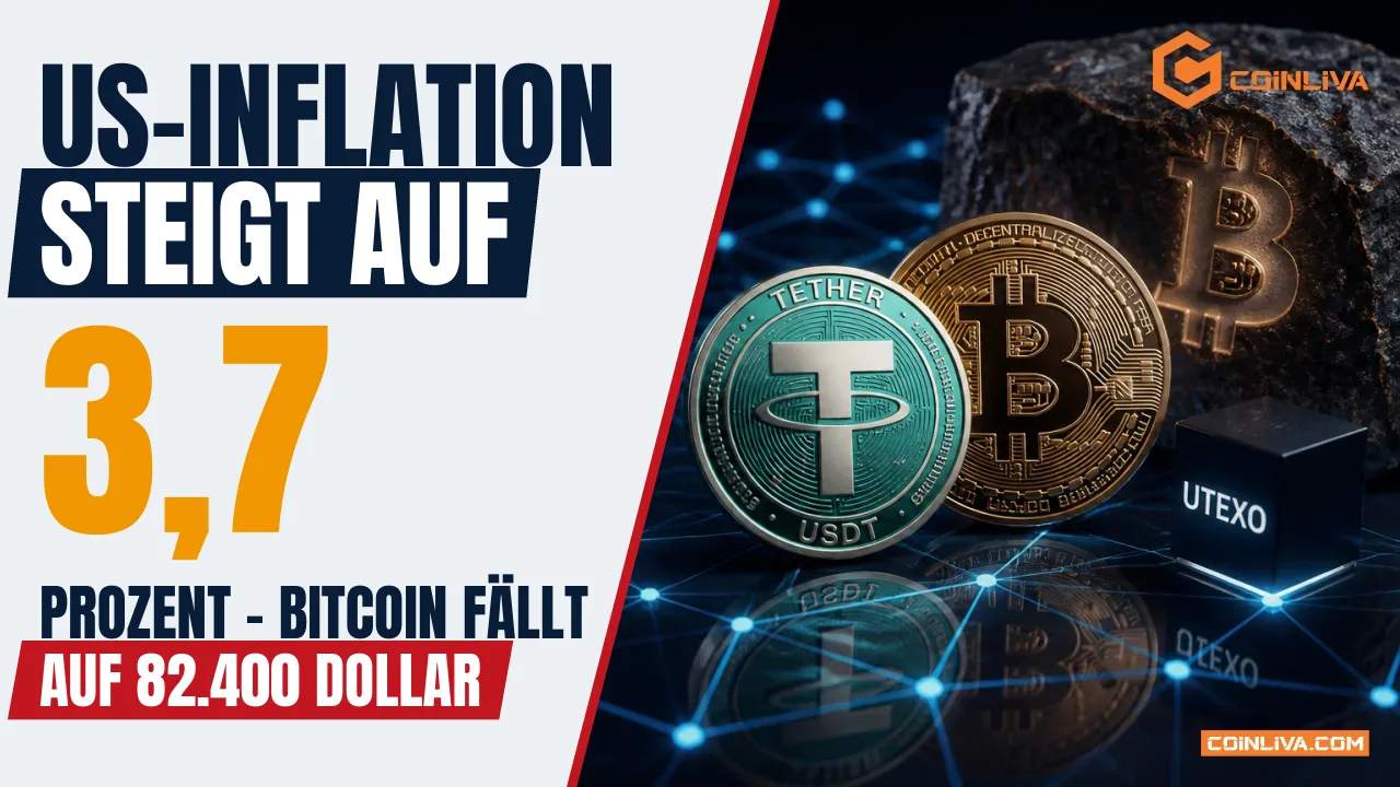 US-Inflation steigt auf 3,7 Prozent - Bitcoin fällt auf 82.400 Dollar