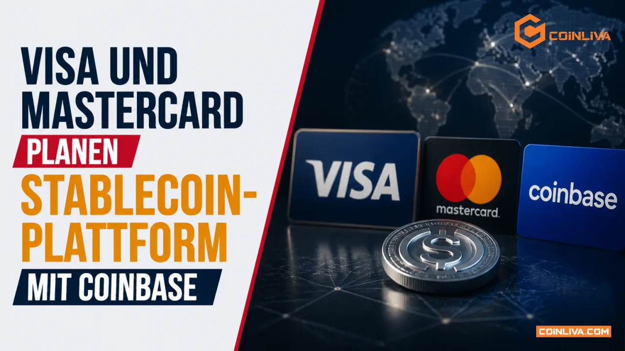 Visa und Mastercard planen Stablecoin-Plattform mit Coinbase
